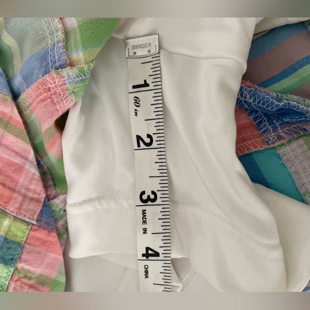 Lady Hagen Patchwork/Pastel Plaid Skort Sz 6 - Picture 12 of 13